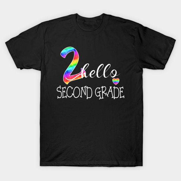 Hello Second Grade Cute 1st Day Of School Back To School T-Shirt by Kimmicsts